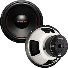 (2) AMERICAN BASS DX 15” 4-OHM SVC CAR AUDIO SUBWOOFERS SUBS SUBWOOFER (1 PAIR) picture