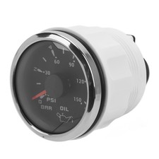 1 Piece Pointer Oil Pressure Gauge Adjustable For Cars Boats 52mm Premium picture