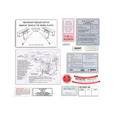 Jim Osborn Reproductions Decal Kit 14-Piece Mustang 1965 picture