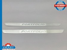 Jaguar XK XKR X150 Portfolio Door Sill Scuff Plate Panel Trim Set R+L 07-15 OEM picture