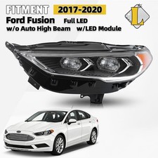 For 2017-2020 Ford Fusion Full LED Headlight Projector w/ Bulb w/ Module Driver picture