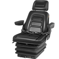 Forklift Tractor Seat Suspension Adjustable Backrest Armrest Safety Belt picture