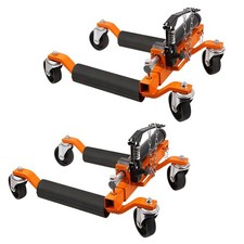 Garvee 2pcs 1500Lbs Car Wheel Dolly Set Hydraulic Heavy Duty for Truck RV Orange picture