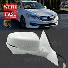 For Honda Accord Sedan 13-17 White Right Power Side View Mirror Heated W/Camera picture