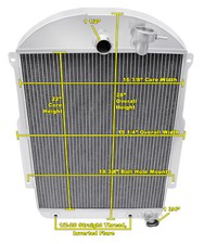 SR Champion 3 Row Radiator Chevy Config for 1939 Chevrolet JA Master Deluxe picture