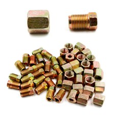 50PCS Brake Line Fittings Assortment Female & Male for 3/16