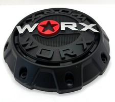 WRX-8856SB 912S11 Worx Black Wheel Center Cap with SCREWS picture