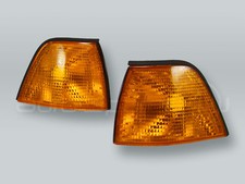 TYC Amber Corner Lights Parking Lamps PAIR fits 1992-1998 BMW 3-Series E36 4DR picture