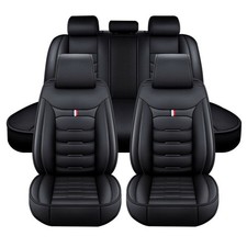 For Volkswagen VW Car Seat Covers Full Set Front Back Leather Cushion Protector picture