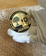 AMG PRE MERGER GOLD PLATED HOOD EMBLEM BADGE W126 560SEC 500E W124 MERCEDES-BENZ picture