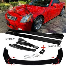 Glossy Front Bumper Lip Splitter Side Skirts Rear Lip For 2004-2009 Cadillac XLR picture