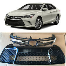 Chrome Upper Lower Bumper Grill Grille for 2015 2016 2017 Toyota Camry SE XSE picture