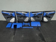 Set 4 Front Rear Interior Door Trim Panel Black Blue OEM Lamborghini Urus 2019 picture