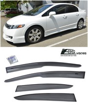 For 06-11 Civic Mugen II Style Window Rain Guard Visors 4drs Sedan Honda JDM SI picture