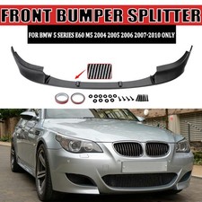 3x Carbon Look Front Spoiler Lip Splitter For BMW 5 Series E60 E61 M5 2005-2010 picture