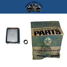 New Old Stock Front Door Pull Handle Cap & Insert For 1970-1971 Mopar #3415264 picture