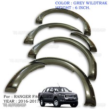 Fits Ford 4Dr Ranger Facelift Mk2 2016 17 6inch Grey Fender Flares Off Road Nuts picture