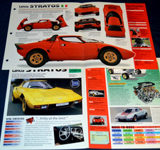 1974 Lancia Stratos Specs Info Original Poster Brochure Vintage Print 74 picture