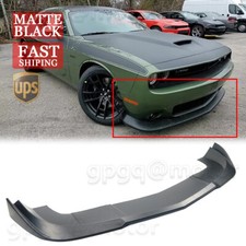 For Dodge Challenger SXT R/T 15-23 V2 Style Matte Black Front Bumper Lip Spoiler picture