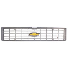 Grille Factory-Style Plastic Argent Gray With Bowtie Emblem Chevy C10 1973-1974 picture