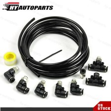 Black Push Lock Boost Vacuum Air Line Fitting Kit For Tial Bov Turbo 1/8th NPT picture