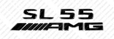 New Gloss Black Emblems Logos Letters for Mercedes-Benz SL55 V8 Biturbo AMG R232 picture