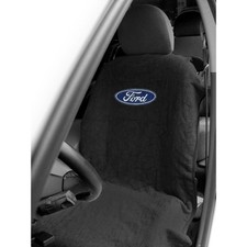 Seat Armour Seat Cover Black With Ford Oval Logo picture