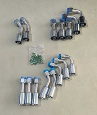 Air Conditioning AC Beadlock Crimp Fittings O Rings Kit #6 #8 
 Standard picture