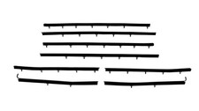 JEGS Complete Window Guide Felt Kit for 1966-1967 Chevrolet Chevelle 2-Door picture