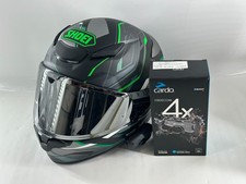 SHOEI RF-1400 Capriccio TC-1 Helmet Black w/ Cardo Freecom 4x picture