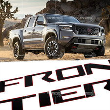 3D Raised Acrylic Tailgate Emblem Letters For 2022-2026 Frontier Gloss Black picture