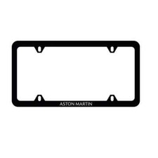 Aston Martin Slim Line License Plate Frame Metal Matt Black picture