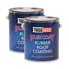 Tough Grade Flex Coat Rubber Roof Coating | RV Rubber Roof Coating - 2 Gallons picture