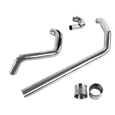 Front Exhaust Pipe Set for Harley 1995-2016 Touring, for Road King, W/ Hardware picture