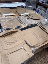 NEW KATZKIN Leather Seat Skins FOR 15-17 CHEVY COLORADO CREW N2CH06 DIAMONDS picture