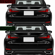 CHROME DELETE BLACKOUT VYNIL OVERLAY FOR 2019-2025 LEXUS ES 250 350 F TRUNK TRIM picture