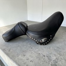 00-06 Harley Davidson Heritage Softail FLSTC OEM Studded Rider Seat Pillion picture