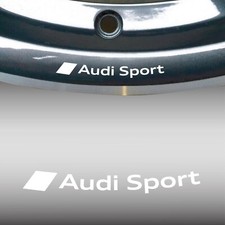 Sticker Wheels Audi Sport S LINE Wheel Alloy A3 A4 A5 Tt Q3 S-LINE A1 White picture