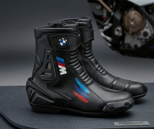 Motorcycle Racing Boots -  BMW Leather Racing Boots - Racing Boots picture