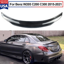 Carbon Fiber Style Rear Trunk Spoiler wing Lip For benz C Class W205 2015-2021 picture