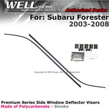WELLvisors For Subaru Forester 03-08 Side Clip on Window Visors Clip-on picture