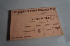 1963 OEM Chevrolet Corvette Impala II Protection Plan Manual + Card picture