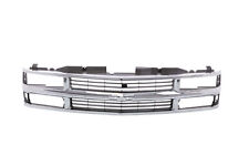Chrome Grille w/Black Insert For 94-98 Chevy C/K Pickup Suburban Tahoe 95 96 97 picture