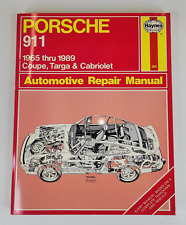 Haynes Porsche 911 1965 thru 1989 Coupe Targa & Cabriolet Repair Manual Like New picture