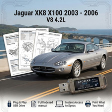 JAGUAR XK8 X100 V8 4.2L 2003 2004 2005 2006 SERVICE REPAIR WORKSHOP MANUAL USB picture