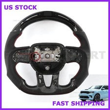 NEW LED Carbon Fiber Steering Wheel For Dodge Charger Durango SRT 15-23 picture
