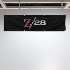 Camaro Z28 2x8 ft Flag Retro Design Muscle Car Show Garage Racing Banner picture
