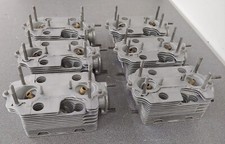 SET OF 6 MODIFIED ORIGINAL PORSCHE 901 911 BARE CYLINDER HEADS K1819d 1968-69 picture