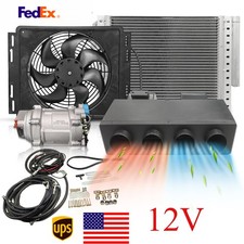 Under Dash 12V Car Air Conditioner Universal A/C Kit For Van RV Truck 12000 BTU picture