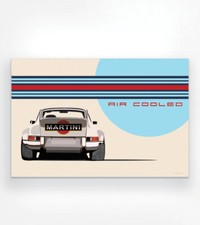 Classic Porsche 911 Martini Racing Horizontal. Art Paper Poster 24